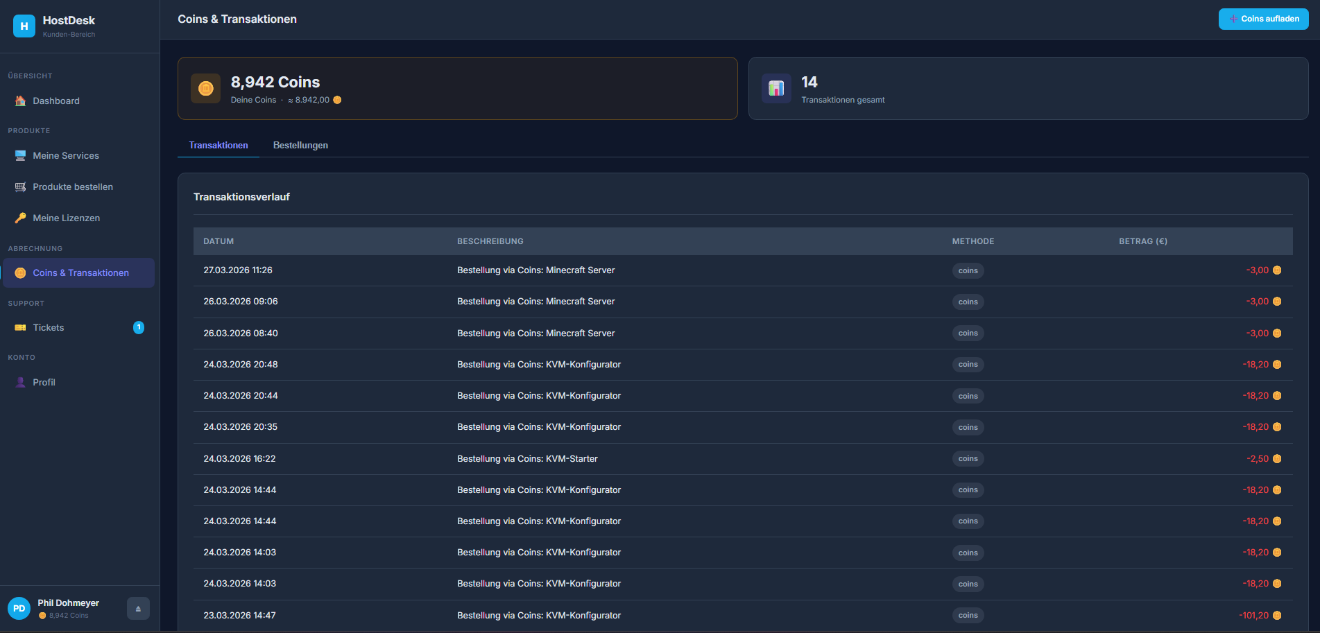 Rechnungen & Zahlungen